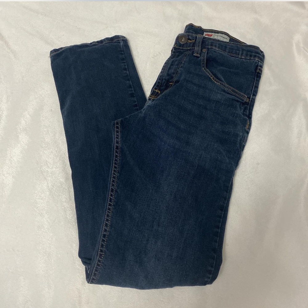 Wrangler Dark Blue Straight Jeans